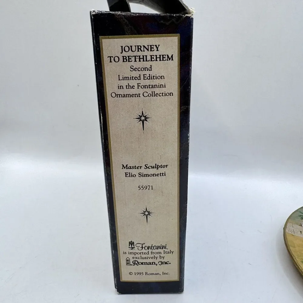 Fontanini Vintage 1995‎ Journey To Bethlehem Hanging Decoration Christmas Italy